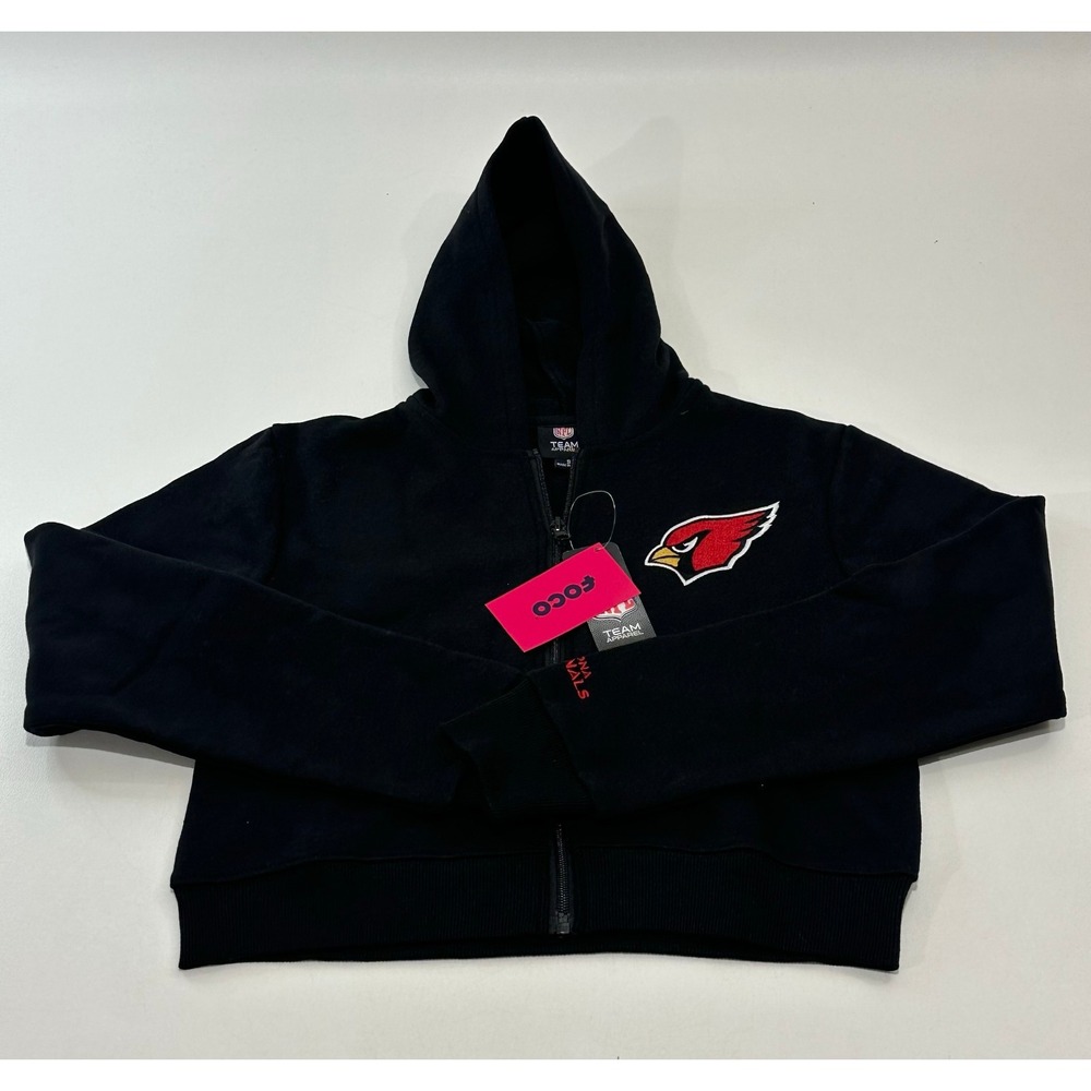 NFL Team Apparel Foco Women's Arizona Cardinals‎ Full Zip Hoodie, Size Small